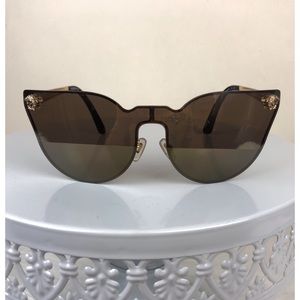 VERSACE Cat Eye Medusa Head Sunglasses in Brown